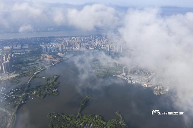 黄州古城新貌，最新航拍俯瞰全景